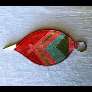 Fossil Leather Multi Color Coin Purse